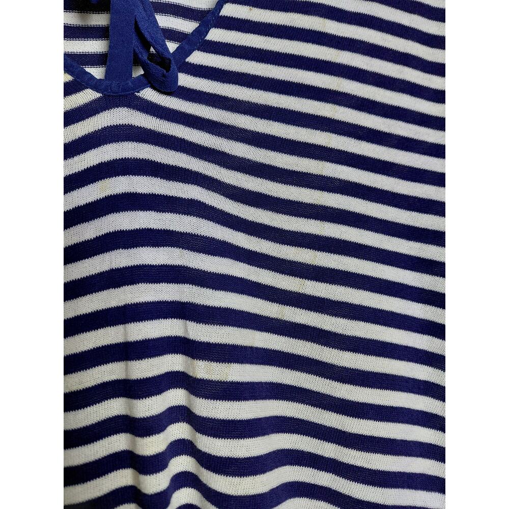 J.CREW Blue Striped Pullover Sweater Women Knit Silk Blend Size XS - Picture 9 of 15